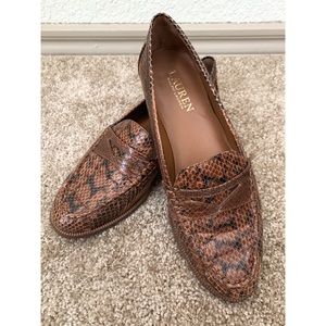 Lauren Ralph Lauren Snakeskin Loafer